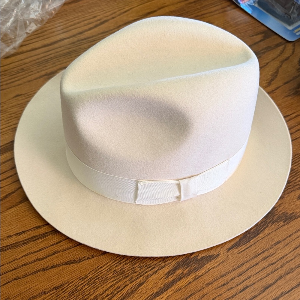 Classic Cream Fedora Hat